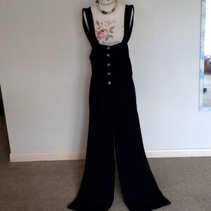 Forever 21 Black High Waist Suspender Pants 🍀